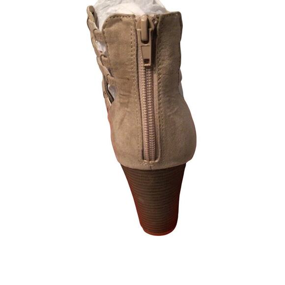 Guess suede Open toe block heel booties sz 9.5 M - Picture 2 of 5